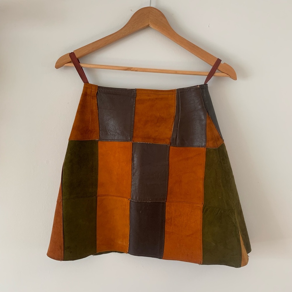 Vintage Women’s Leather/Suede Skirt